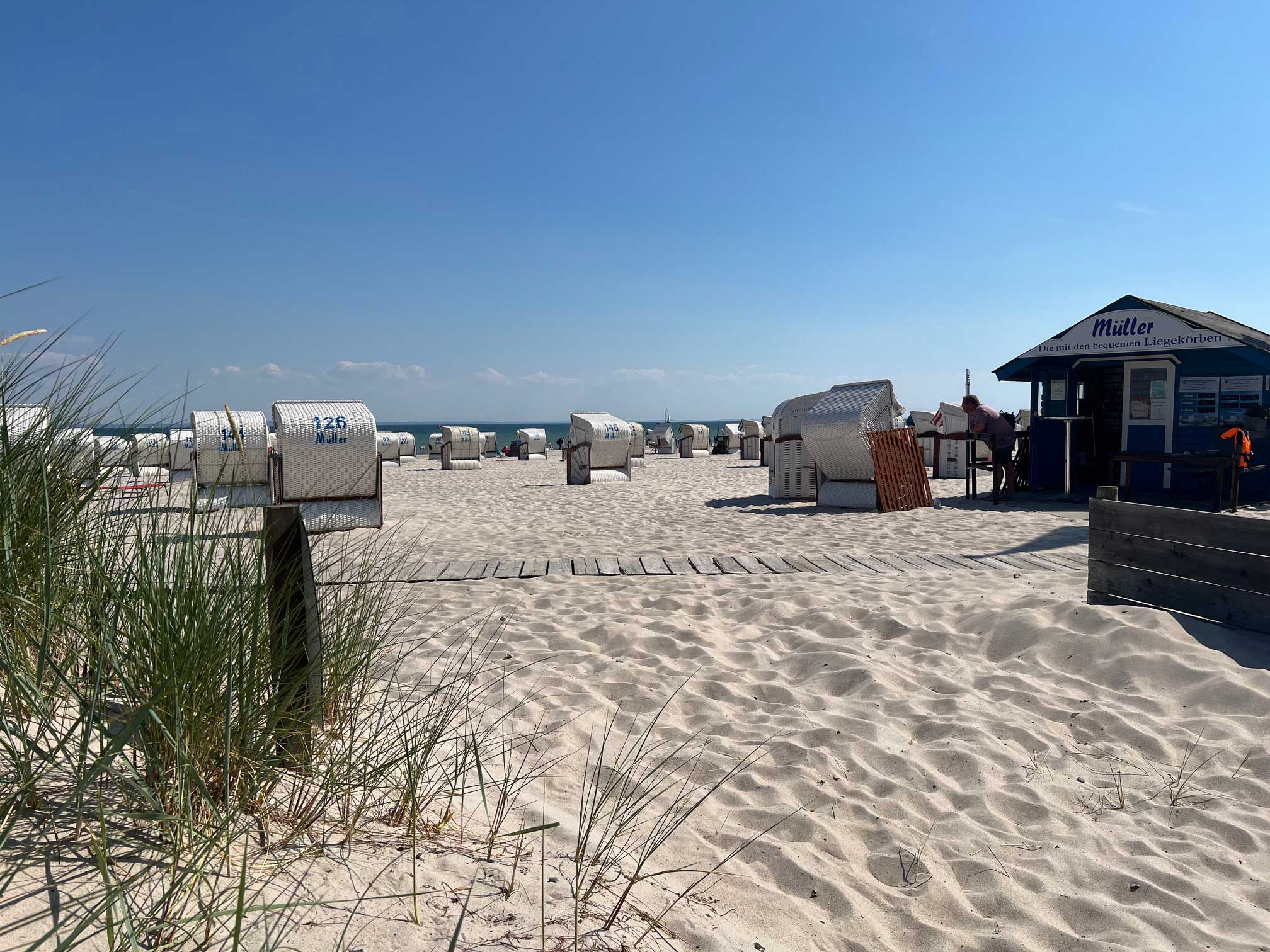Müller´s Beach Grömitz Strandkorb- und Tretboot Vermietung Müller´s Beach Grömitz Strandkorb- und Tretboot Vermietung